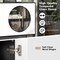 White Black Storage Sideboard Cabinet with Glass Doors Large Capacity Console Table